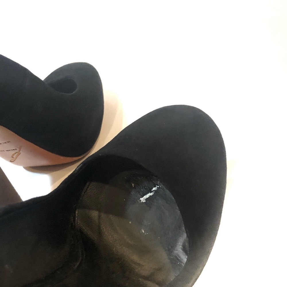 Brian Atwood black Petisca stacked heel size 9 - Picture 6 of 8